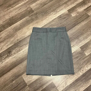 J. Crew Women’s No 2 Pencil Skirt Double Serge Wool Size 00 Petite In Gray